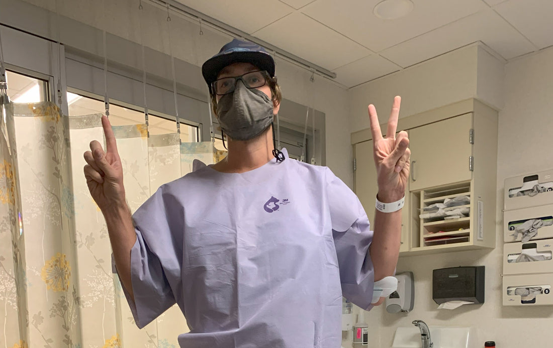 ODD BALLS Founder - Jon going into surgery