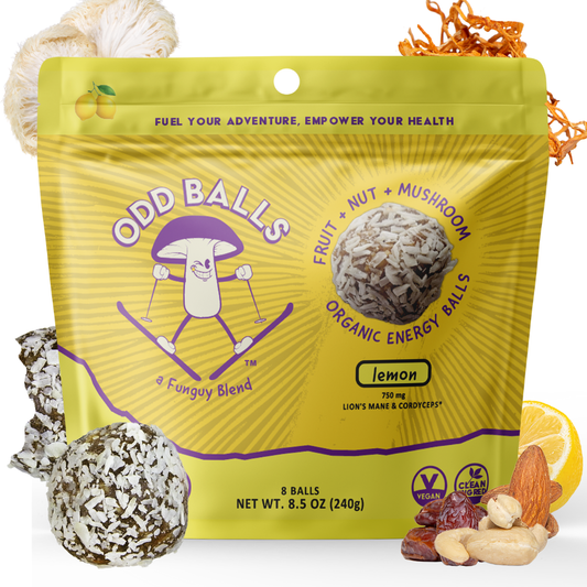 Organic Mushroom Energy Balls - Lemon